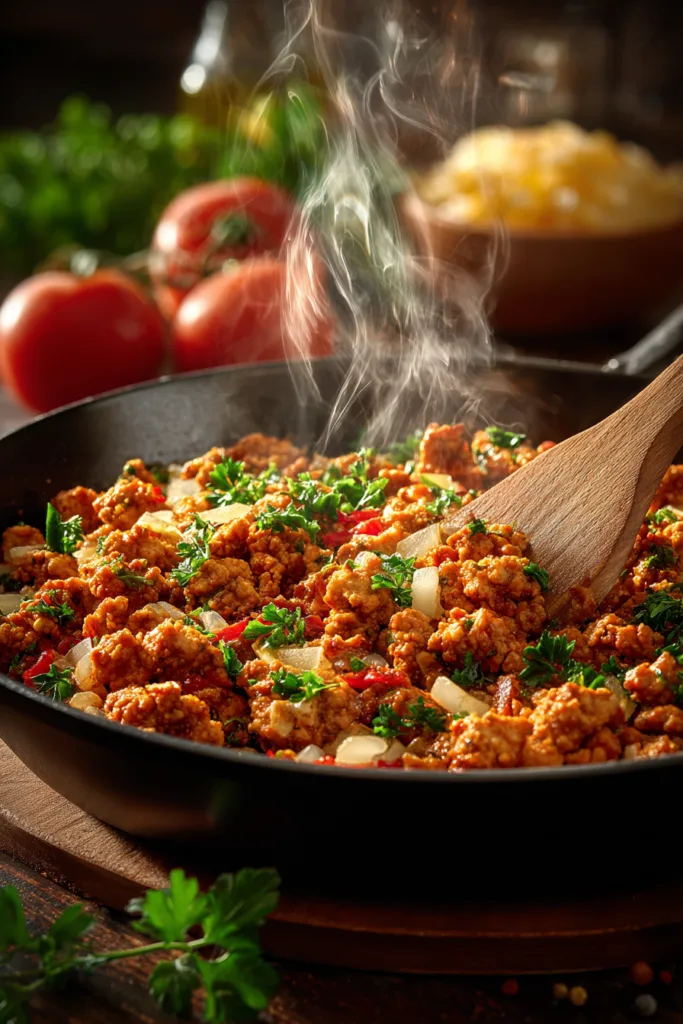 Mediterranean Ground Chicken Pita with Hot Honey Feta Cream