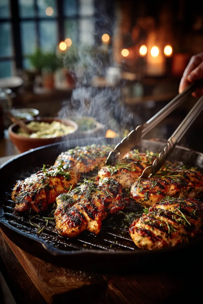 Greek Grilled Chicken Wraps with Garlic Yogurt Sauce