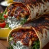 Greek Grilled Chicken Wraps with Garlic Yogurt Sauce