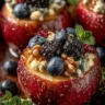 Roasted Apples with Berries, Honey, Walnuts & Blue Cheese