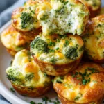 Golden Cottage Cheese Broccoli Cheddar Melt Bites with melted mozzarella cheese center and crispy cheddar crust.