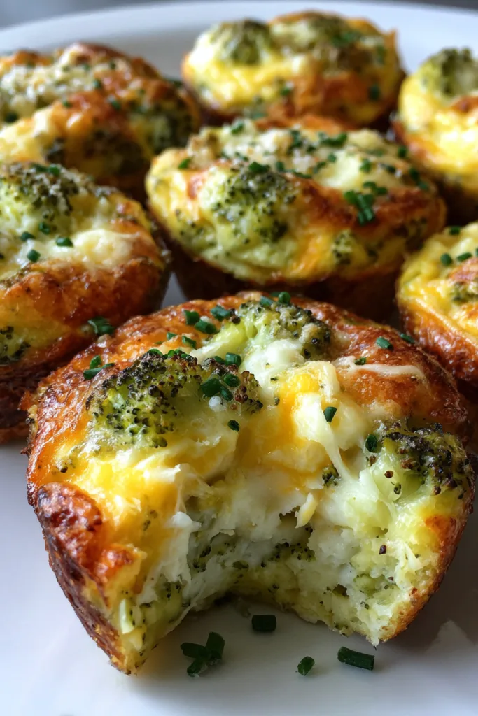 Cottage Cheese Broccoli Cheddar Melt Bites