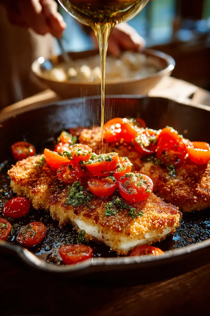 Mediterranean Italian Chicken Cutlets with Tomato