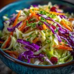 Bright Tangy Cranberry Apple Coleslaw