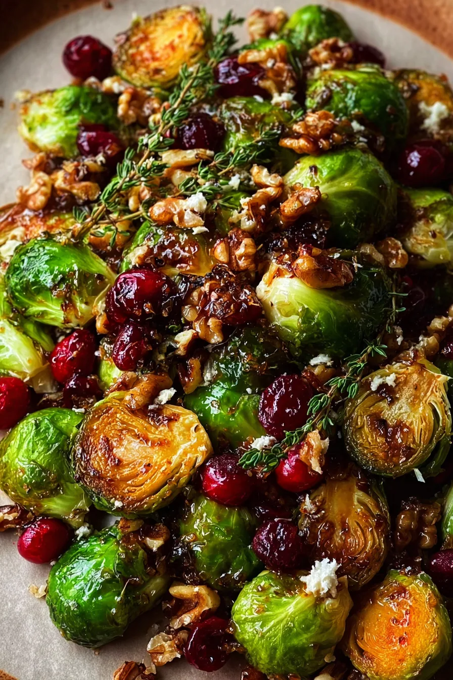 Brussels Sprouts with Cranberry