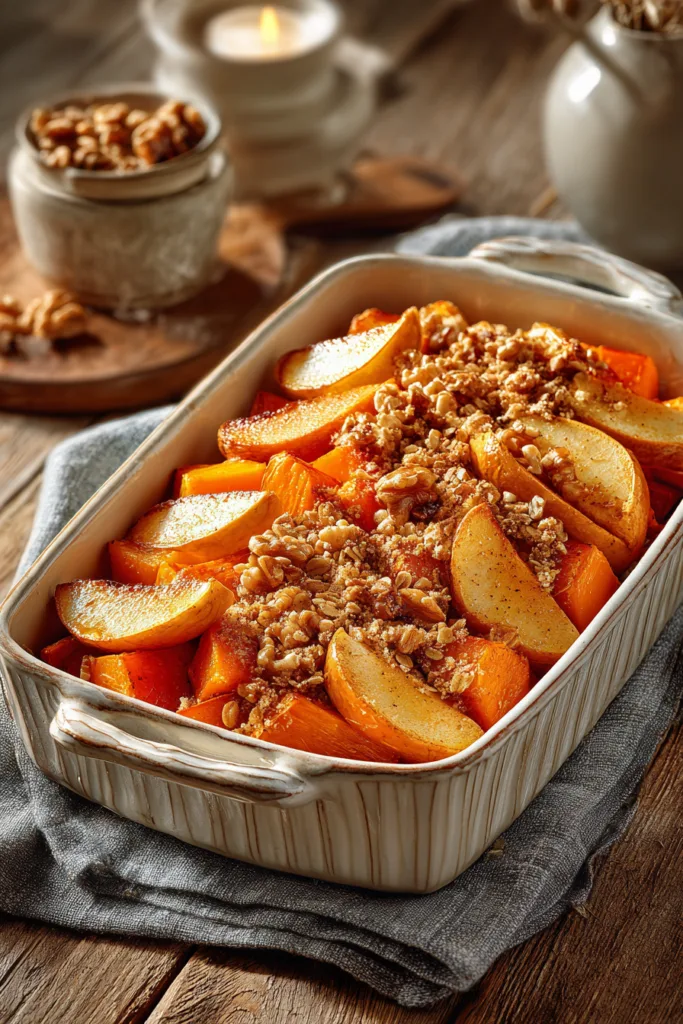 Cozy Butternut Squash Apple Bake