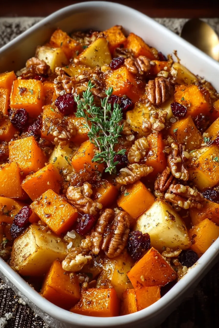 Cozy Butternut Squash Apple Bake