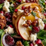 Festive Apple, Pear & Cranberry Salad
