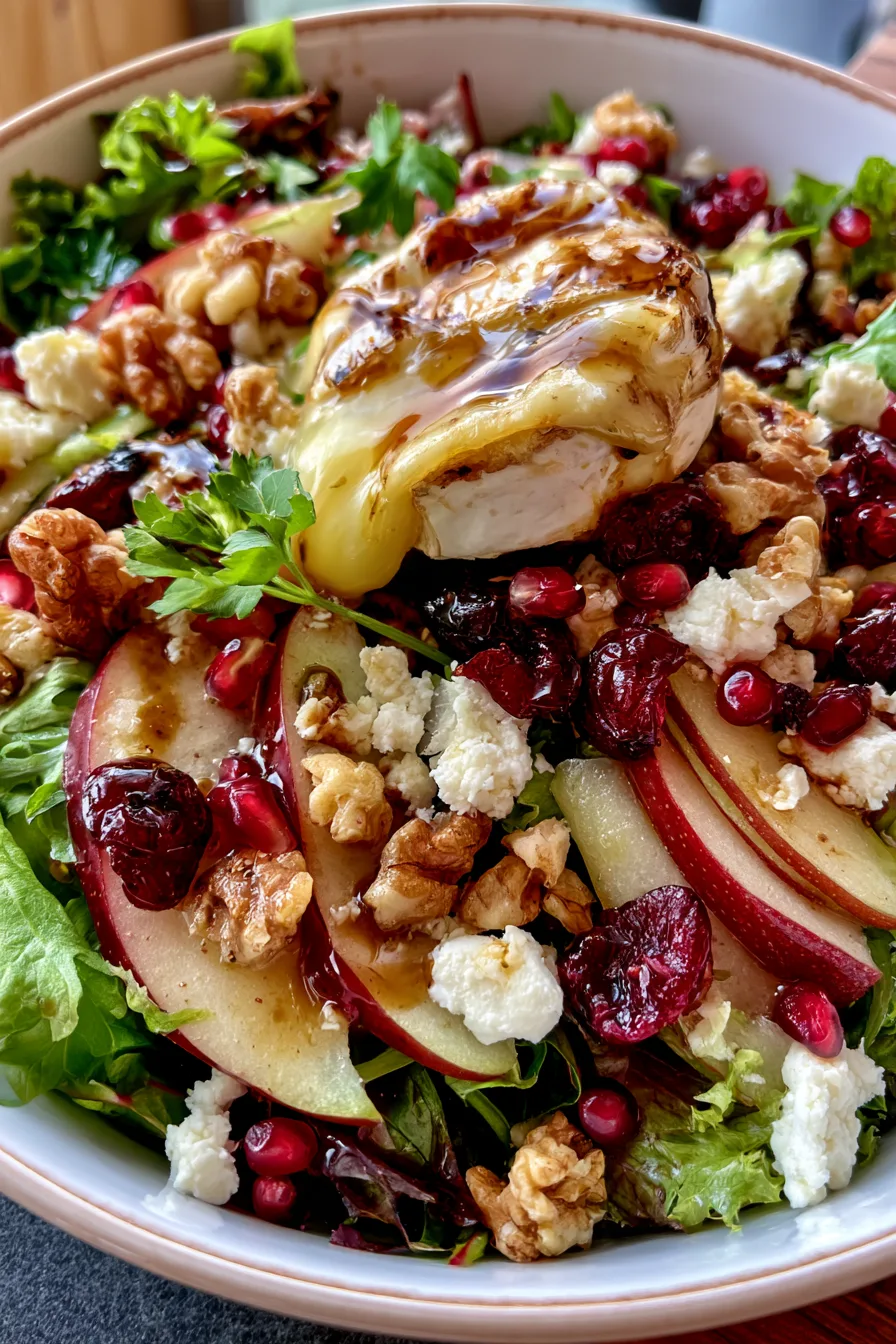 Melted Brie & Cranberry Salad