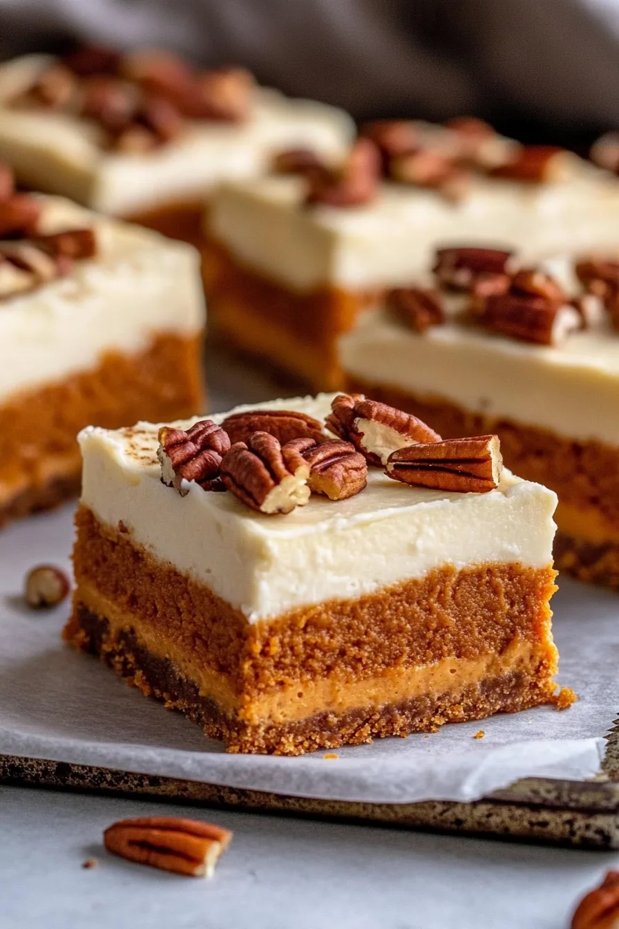 Pumpkin Bars with Cream Cheese Frosting