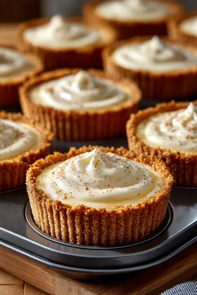 Vanilla Bean Crème Brûlée Cheesecake Cupcakes