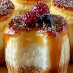 Vanilla Bean Crème Brûlée Cheesecake Cupcakes