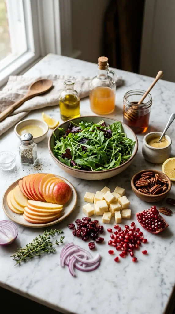 Apple Cheddar & Pecan Salad