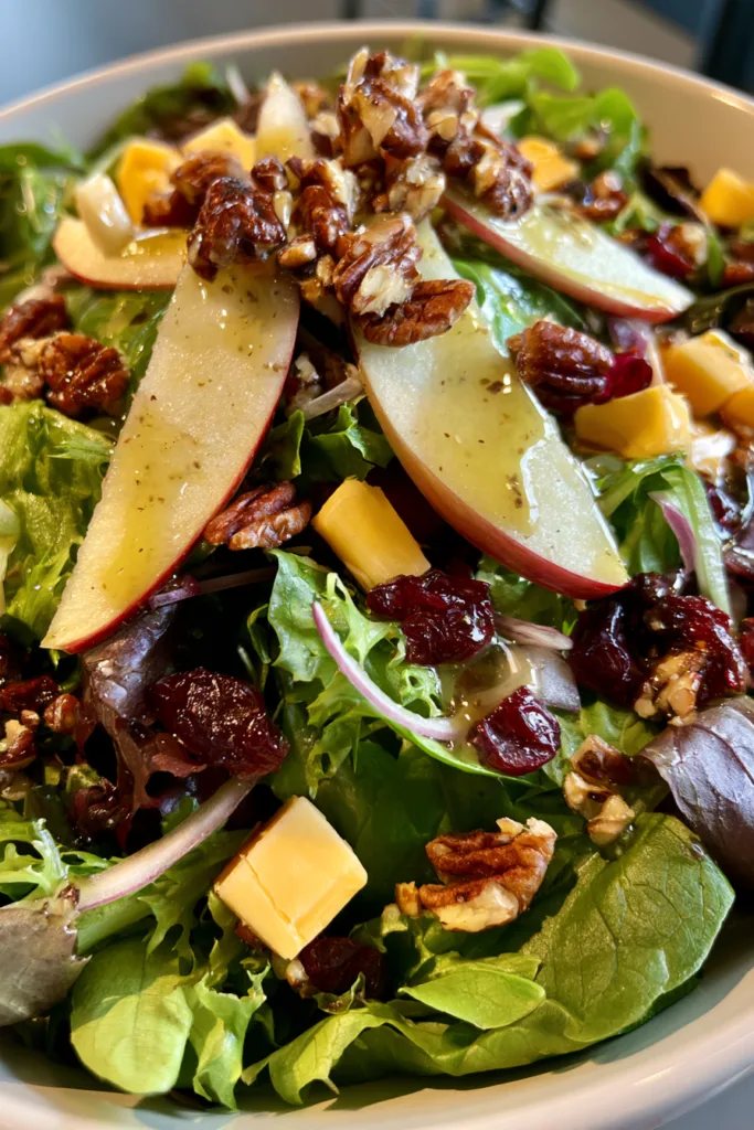 Apple Cheddar & Pecan Salad
