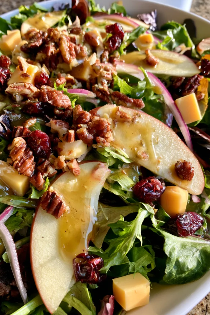 Apple Cheddar & Pecan Salad