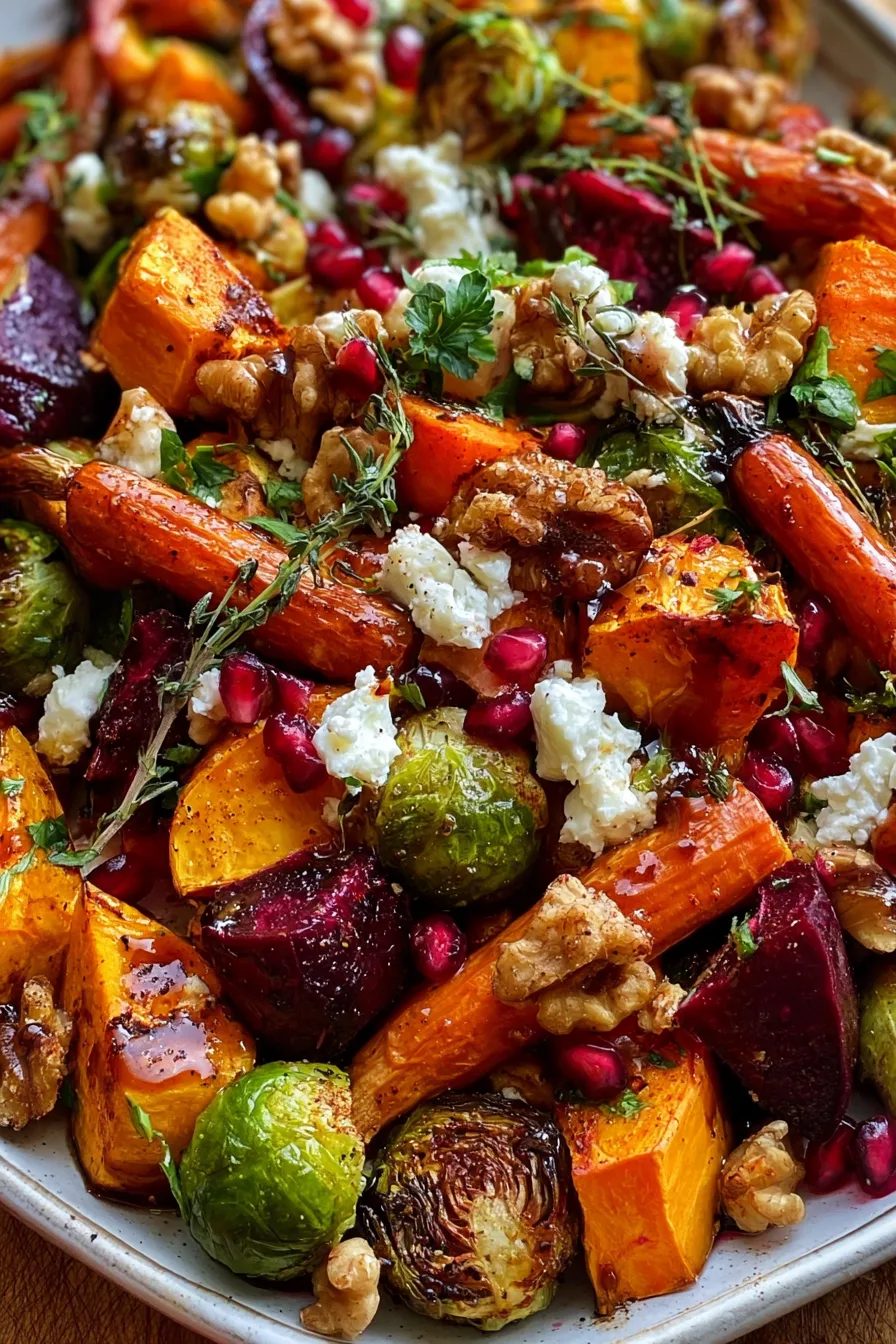 Festive Roasted Vegetable Salad