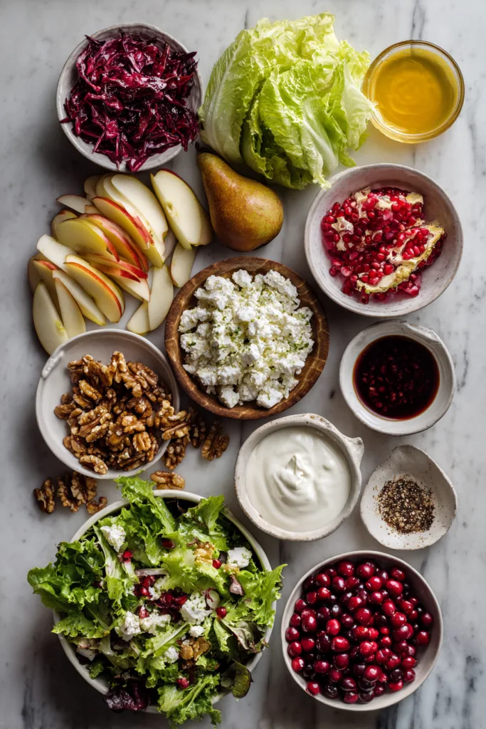 Harvest Apple, Pear & Cranberry Salad