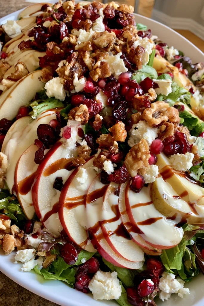 Harvest Apple, Pear & Cranberry Salad