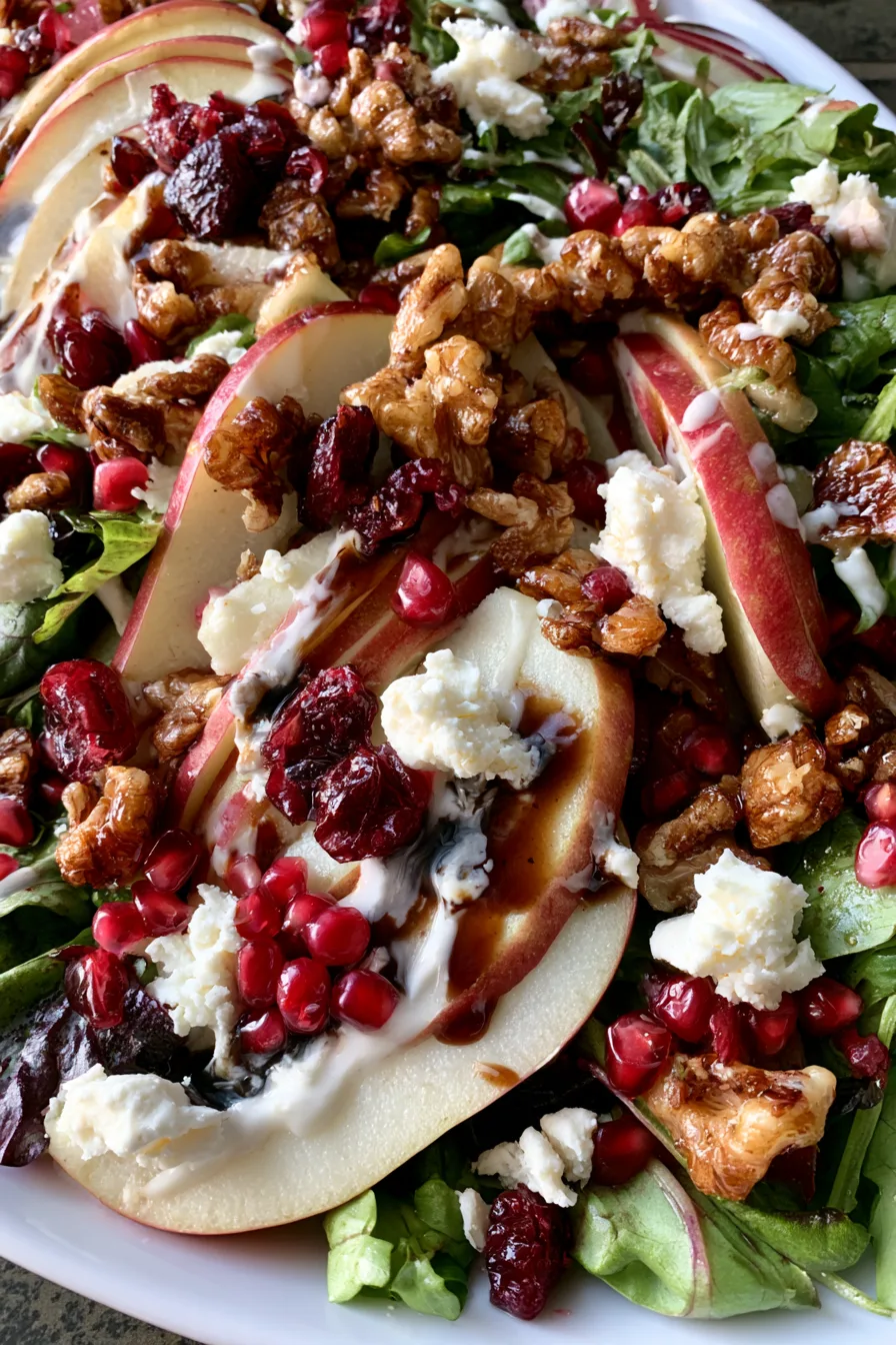 Harvest Apple, Pear & Cranberry Salad