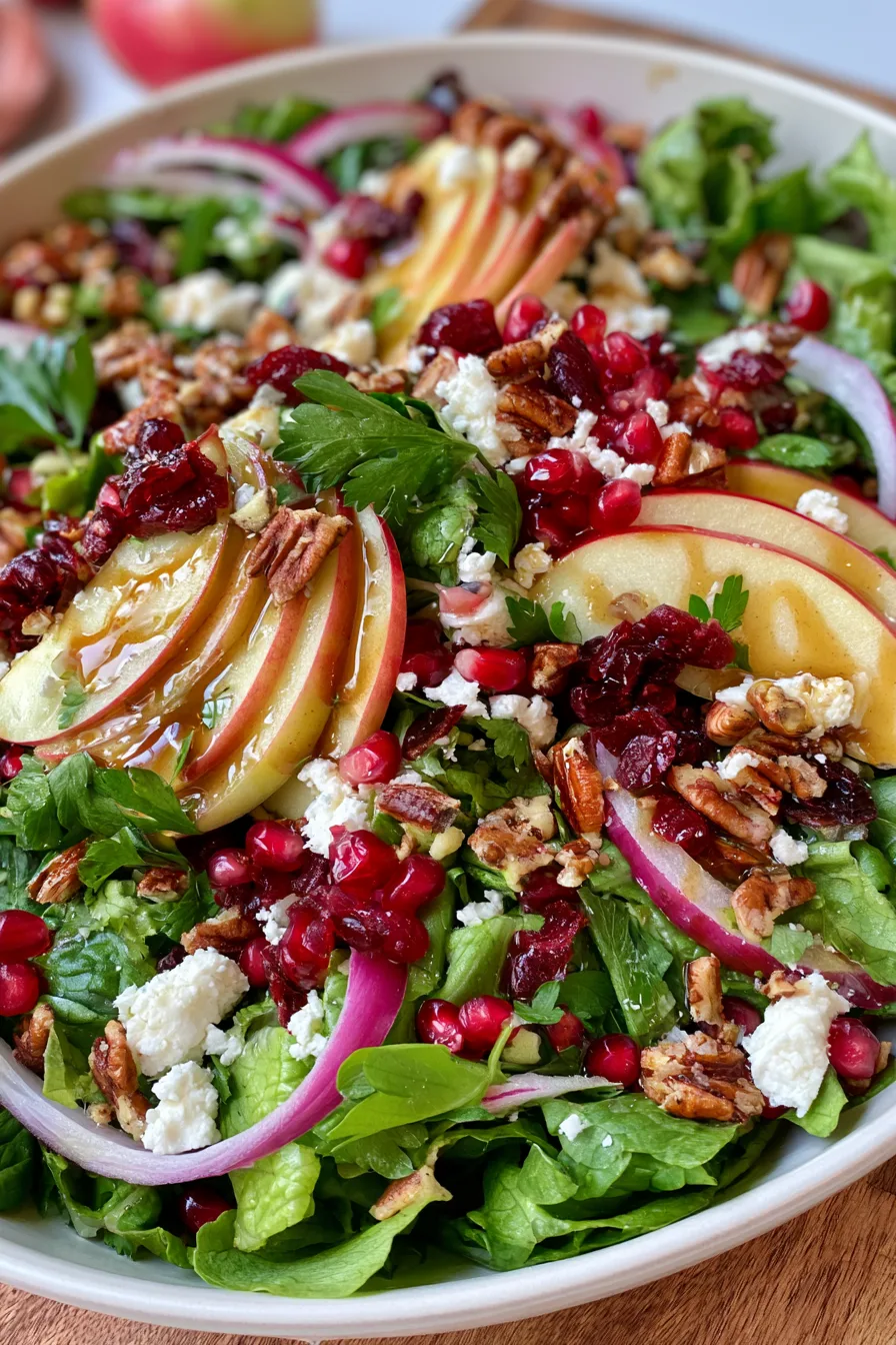Honeycrisp Apple and Feta Fall Harvest Salad