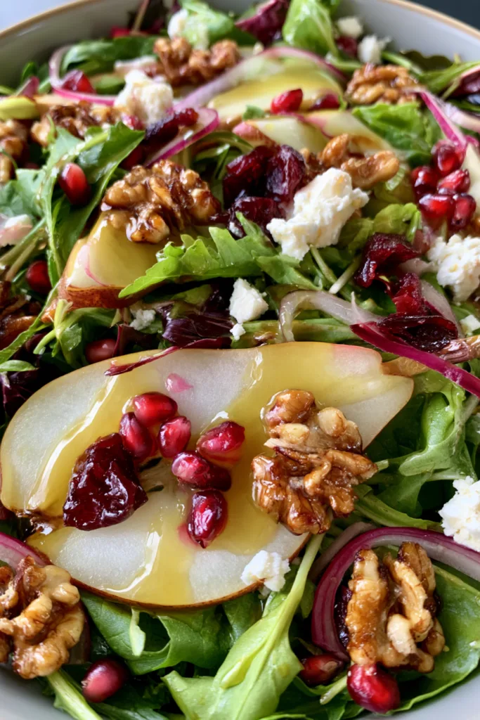 Pear Salad with Walnuts