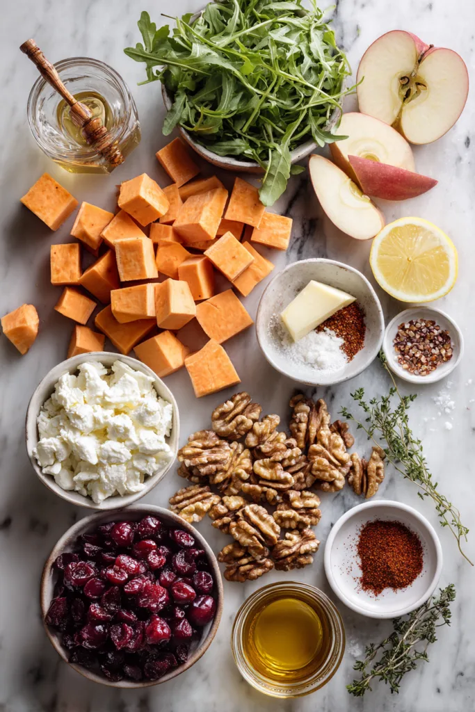 Roasted Sweet Potato & Beet Salad